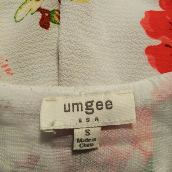 Umgee Floral Bell Sleeve BOHO Dress/Tunic - Picture 7 of 7